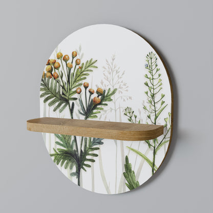 HERBAL DREAM Mensola ovale in effetto rovere
