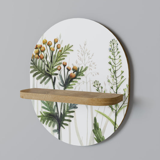 HERBAL DREAM Mensola ovale in effetto rovere