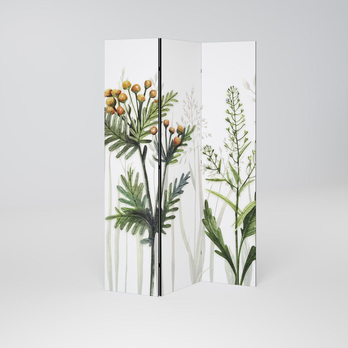 HERBAL DREAM Paravento Decorativo a 3 Pannelli