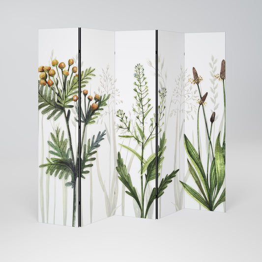 HERBAL DREAM Divisorio decorativo per ambienti a 5 pannelli