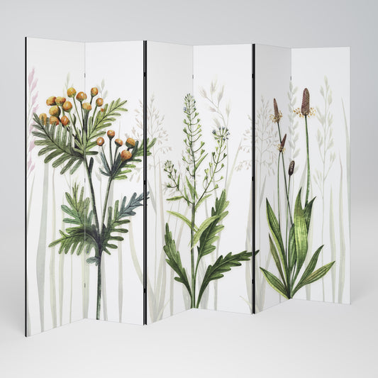 HERBAL DREAM Divisorio decorativo per ambienti a 6 pannelli