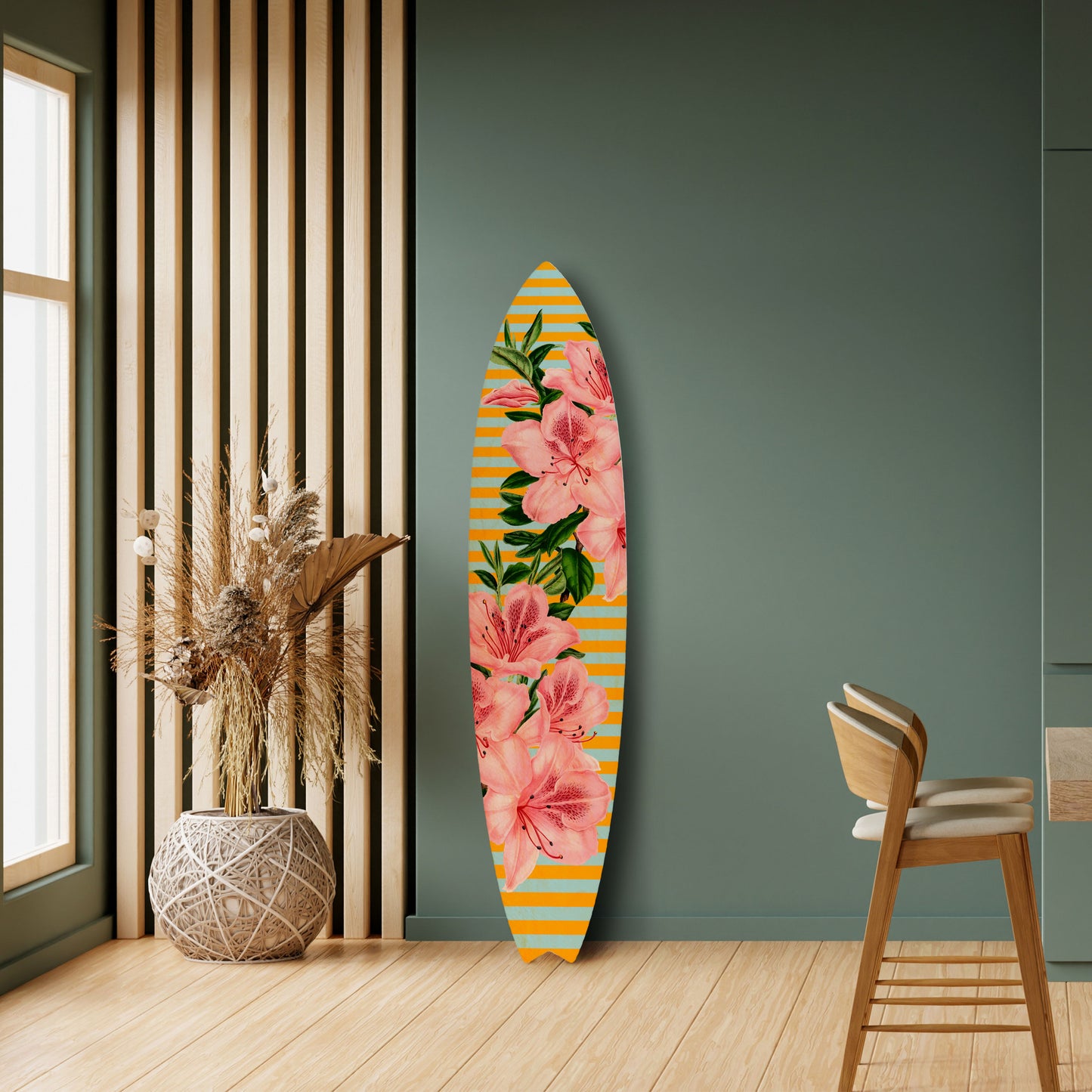 FRAGILE BEAUTY Decorative Plywood Surfboard