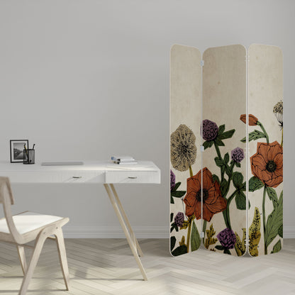 Divisorio per ambienti in compensato a 3 pannelli SPROUT ELEGANCE