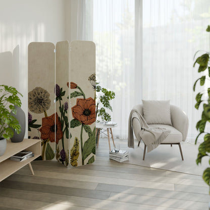 Divisorio per ambienti in compensato a 3 pannelli SPROUT ELEGANCE