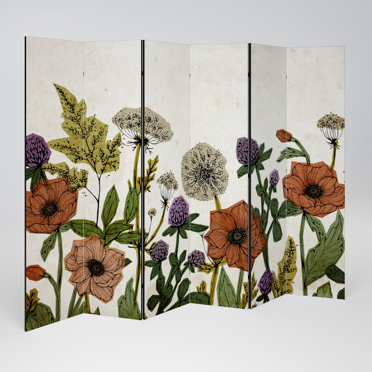 SPROUT ELEGANCE Decorative 6-Panel Room Divider