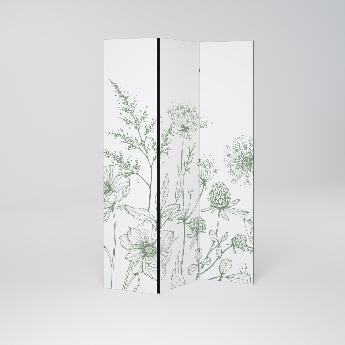 WILDER BEAUTY Paravento Decorativo a 3 Pannelli