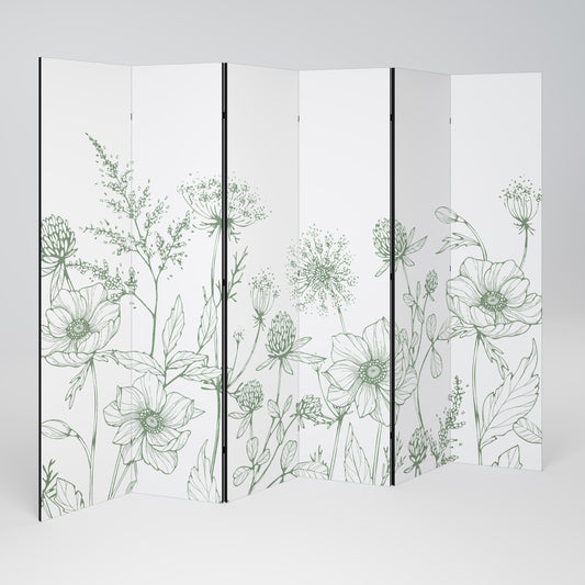 WILDER BEAUTY Divisorio decorativo per ambienti a 6 pannelli