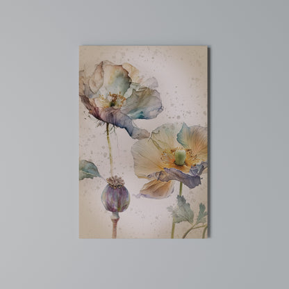 SOFTEN POPPY Stampa su Tela Verticale