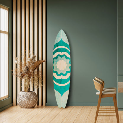 BARBADOS BLUE Decorative Plywood Surfboard