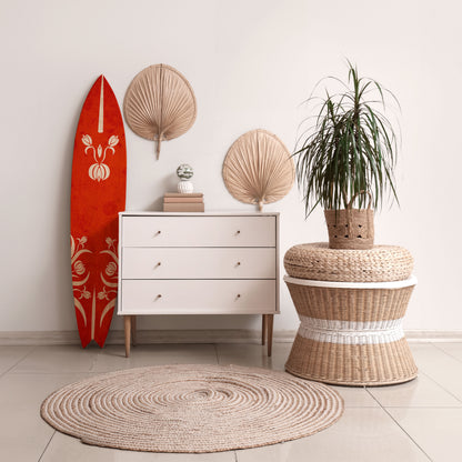 FLOWERY ORNATE Surfboard Decorative Panel