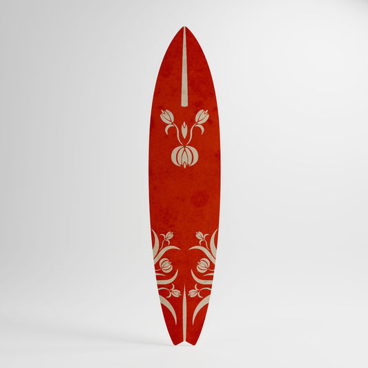 FLOWERY ORNATE Decorative Plywood Surfboard