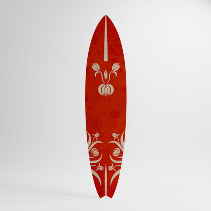 FLOWERY ORNATE Decorative Plywood Surfboard