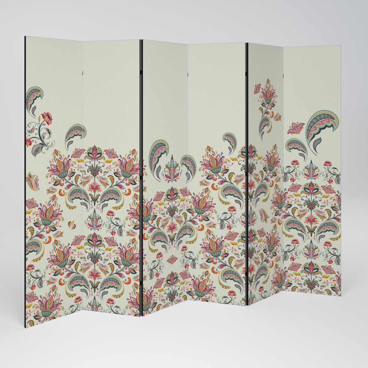 ORGANIC FOLKLORE Decorative 6-Panel Room Divider