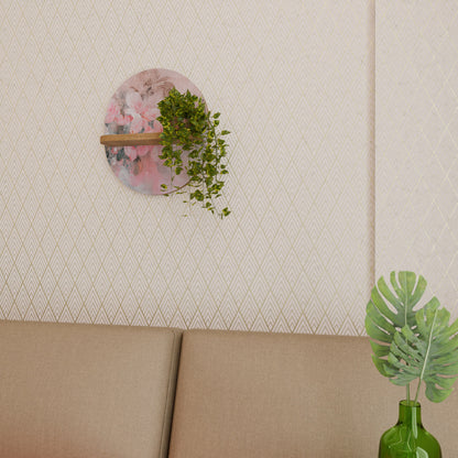 Mensola ovale CHERRY BLOSSOM in effetto rovere