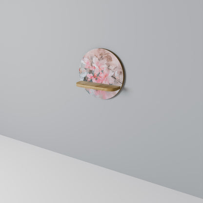 Mensola rotonda CHERRY BLOSSOM in effetto rovere