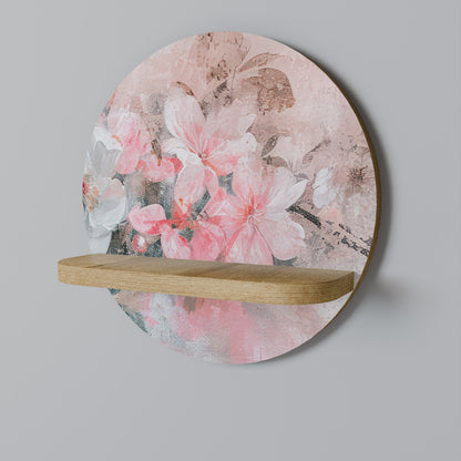 Mensola rotonda CHERRY BLOSSOM in effetto rovere