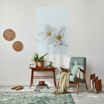 PETALI BIANCHI FUGACI Poster verticale staccabile e attaccabile