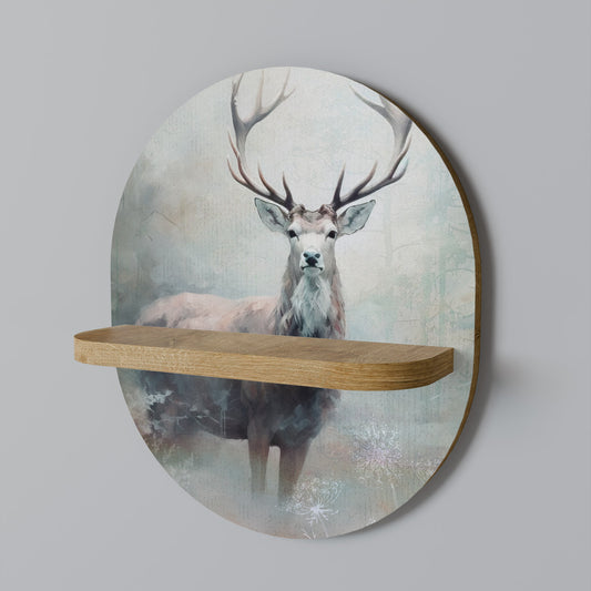 FOREST KING Mensola ovale per opere d'arte in effetto rovere
