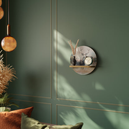 FOREST KING Mensola rotonda per arte in effetto rovere