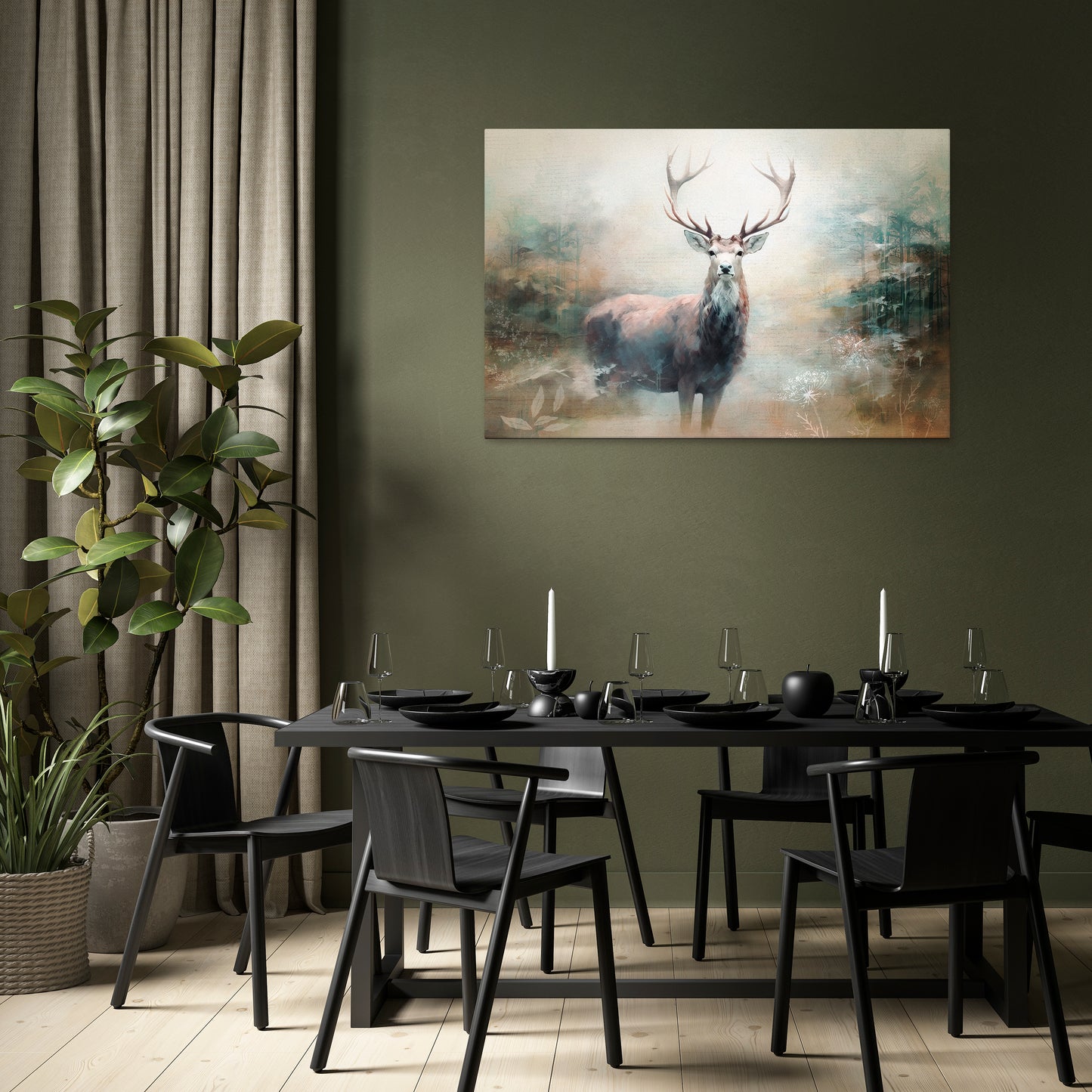 FOREST KING Stampa su tela orizzontale