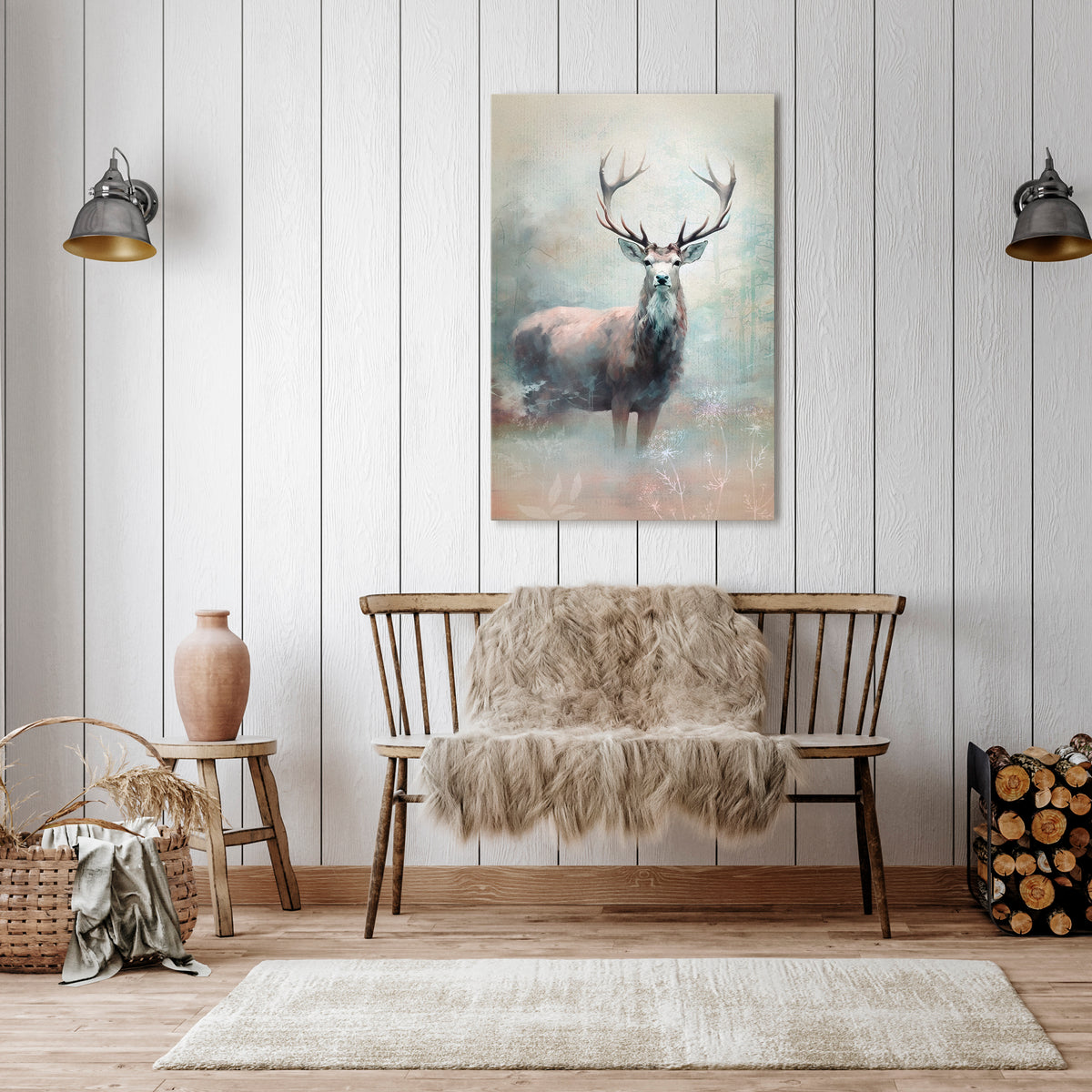 FOREST KING Stampa su tela verticale