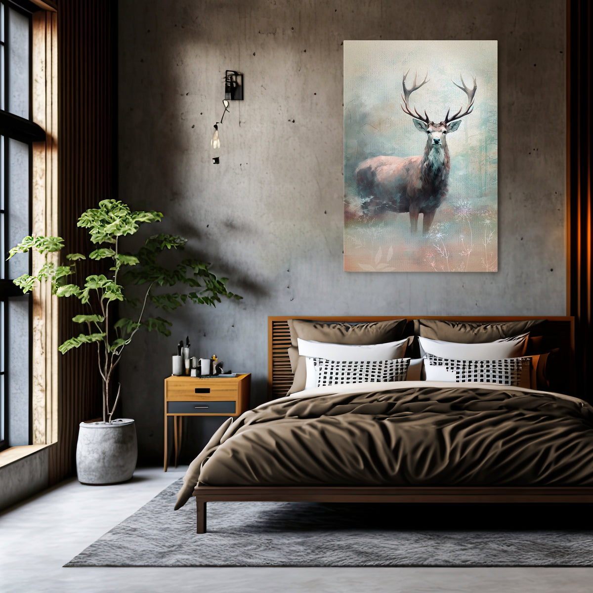 FOREST KING Stampa su tela verticale