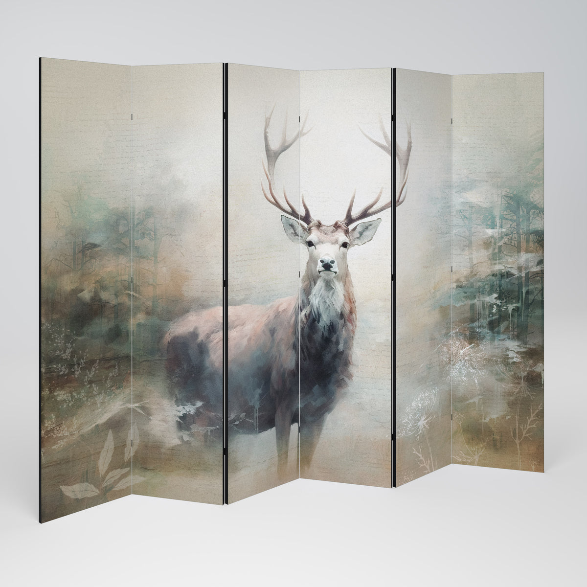 FOREST KING Paravento Decorativo a 6 Pannelli