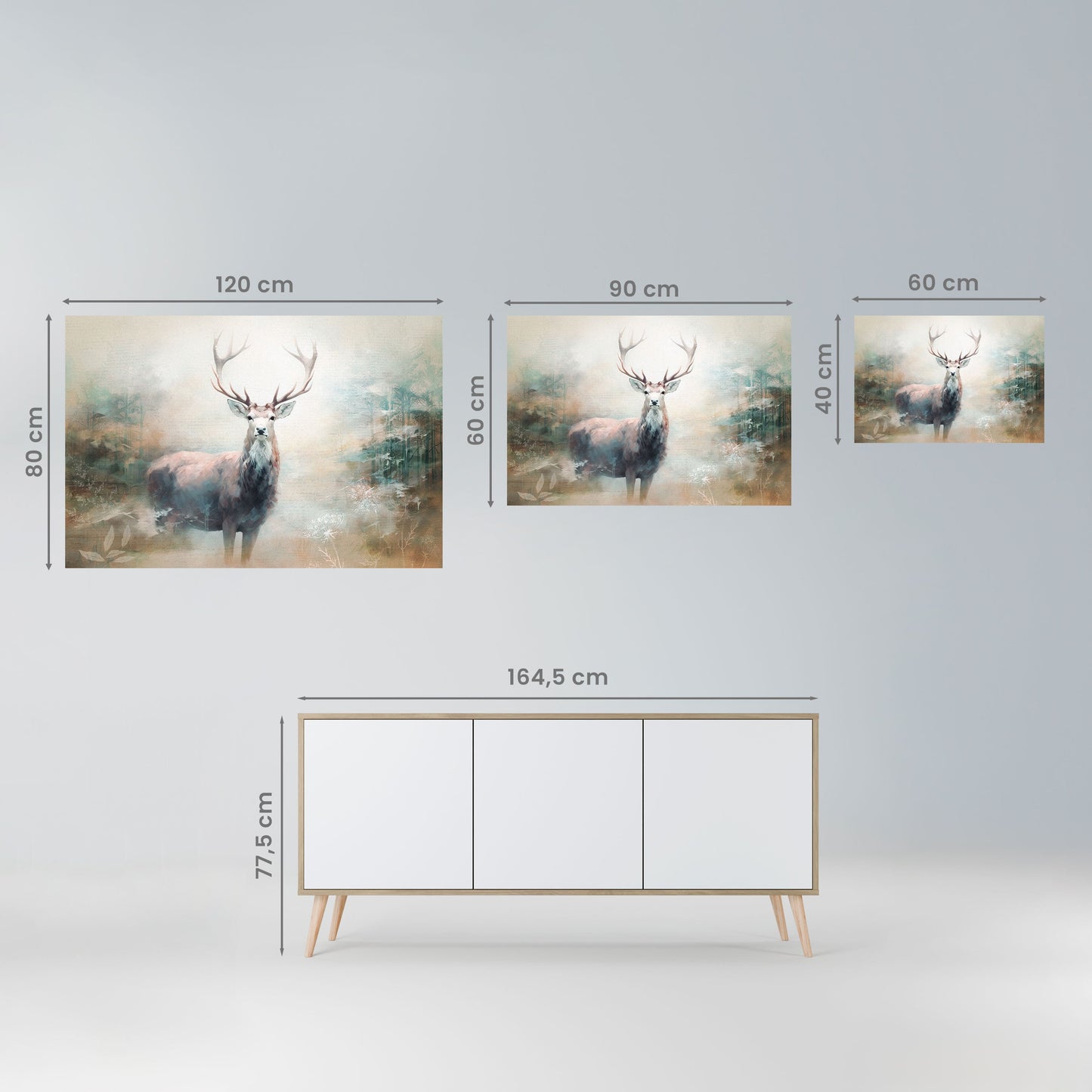 Poster orizzontale staccabile e attaccabile FOREST KING