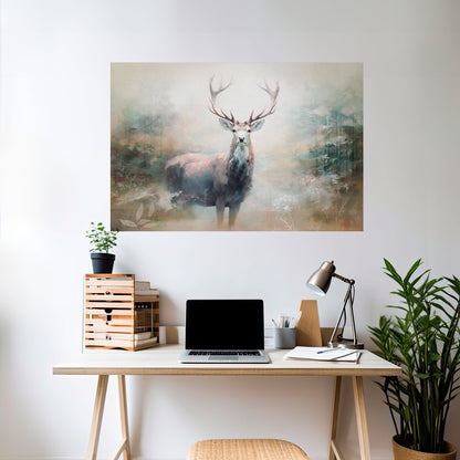 Poster orizzontale staccabile e attaccabile FOREST KING