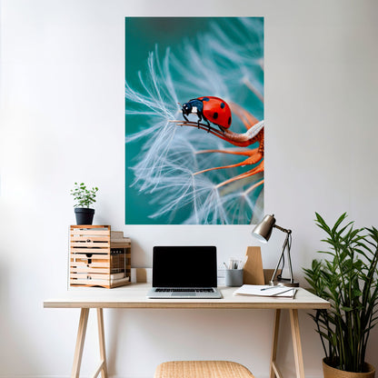 Poster verticale staccabile e attaccabile LADYBUG BALANCE