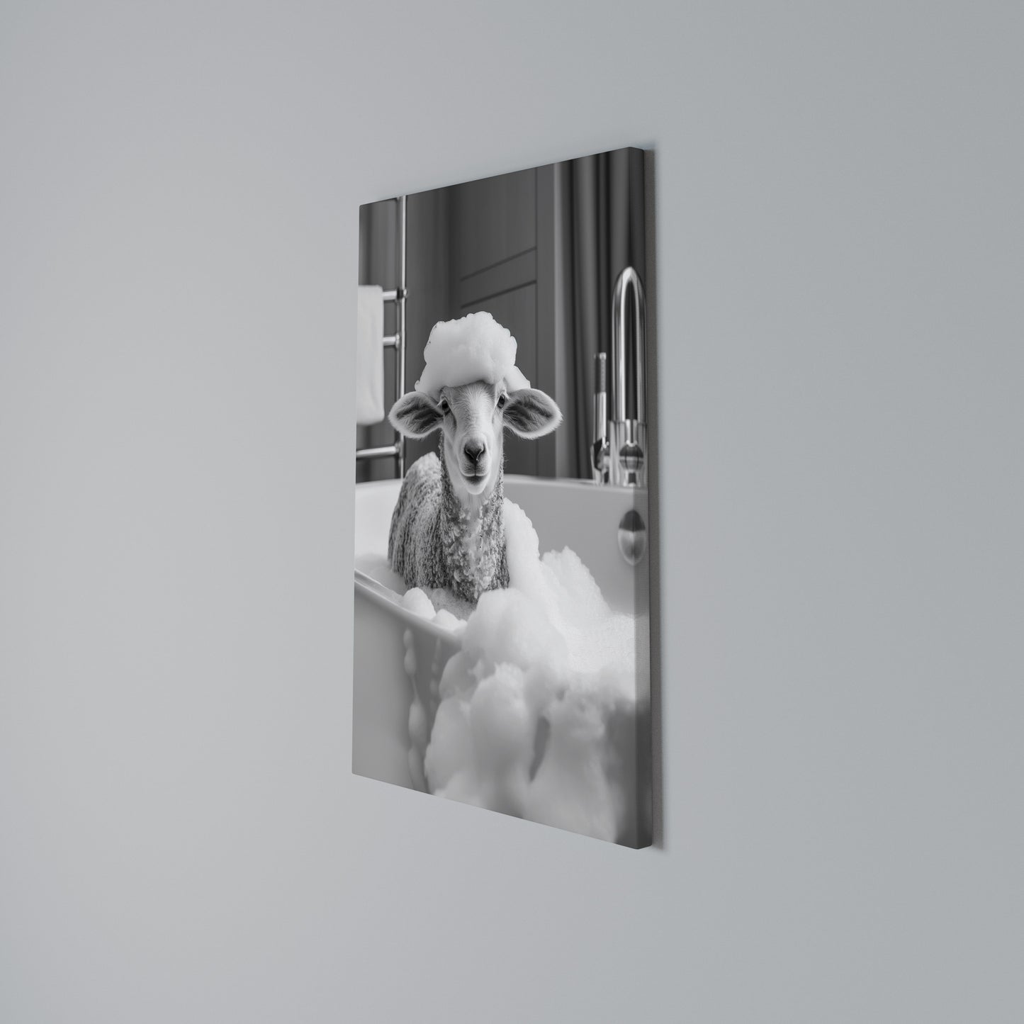 BUBBLE BATH BAA Vertical Canvas Print