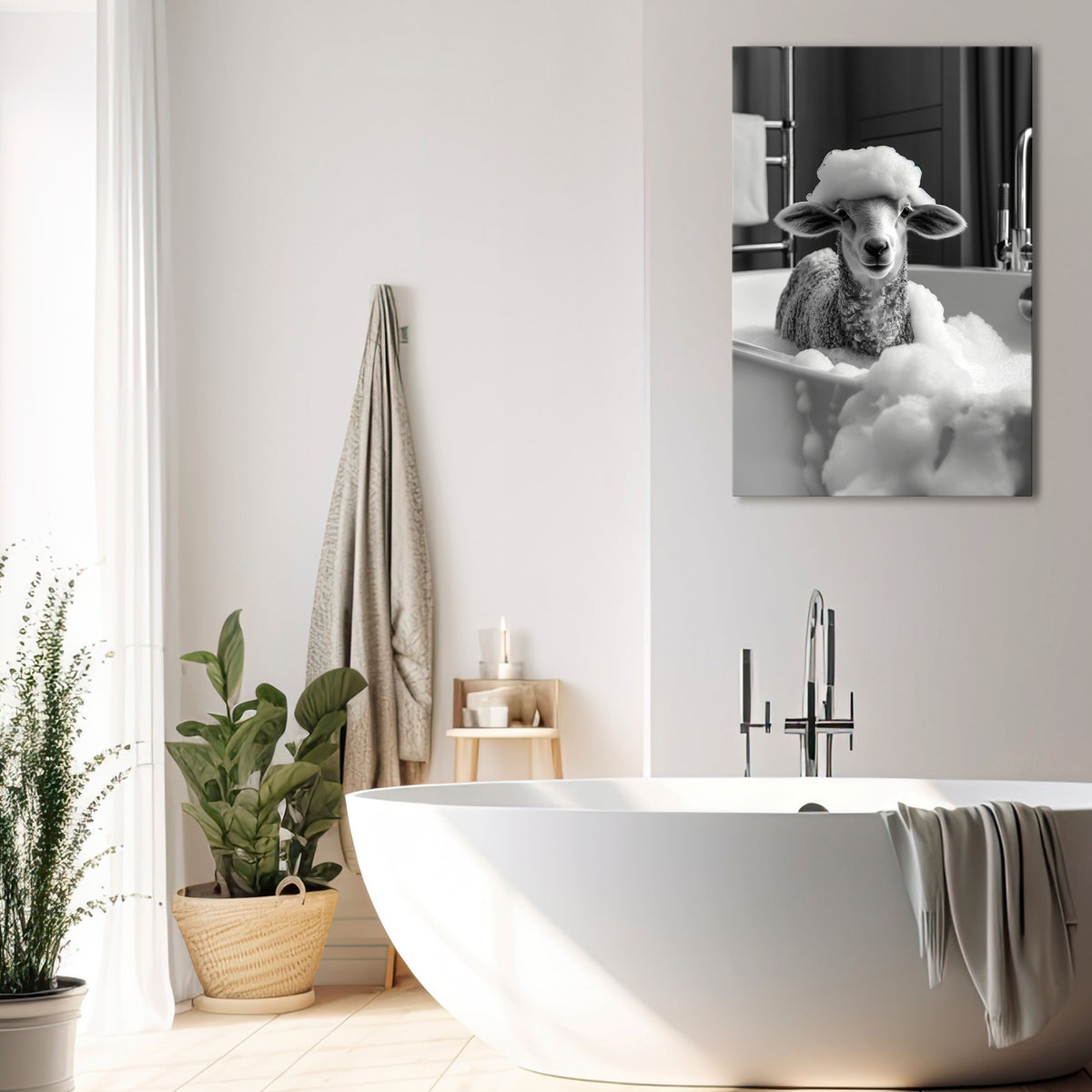 BUBBLE BATH BAA Stampa su tela verticale