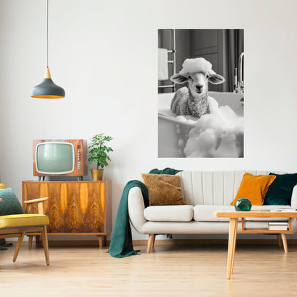 Poster verticale staccabile e attaccabile BUBBLE BATH BAA