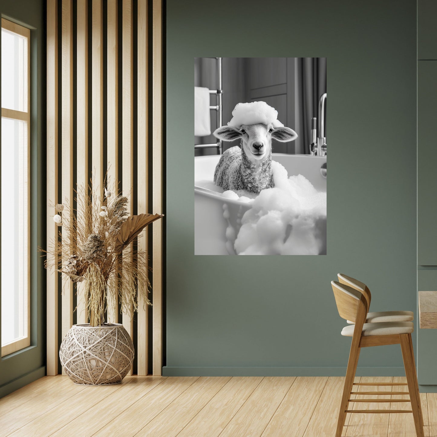 Poster verticale staccabile e attaccabile BUBBLE BATH BAA