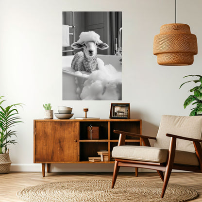 Poster verticale staccabile e attaccabile BUBBLE BATH BAA