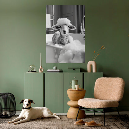 Poster verticale staccabile e attaccabile BUBBLE BATH BAA
