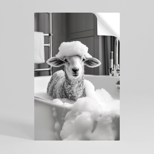 Poster verticale staccabile e attaccabile BUBBLE BATH BAA