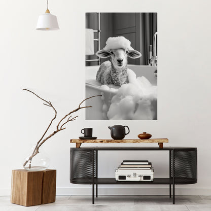Poster verticale staccabile e attaccabile BUBBLE BATH BAA