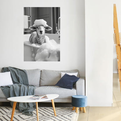 Poster verticale staccabile e attaccabile BUBBLE BATH BAA