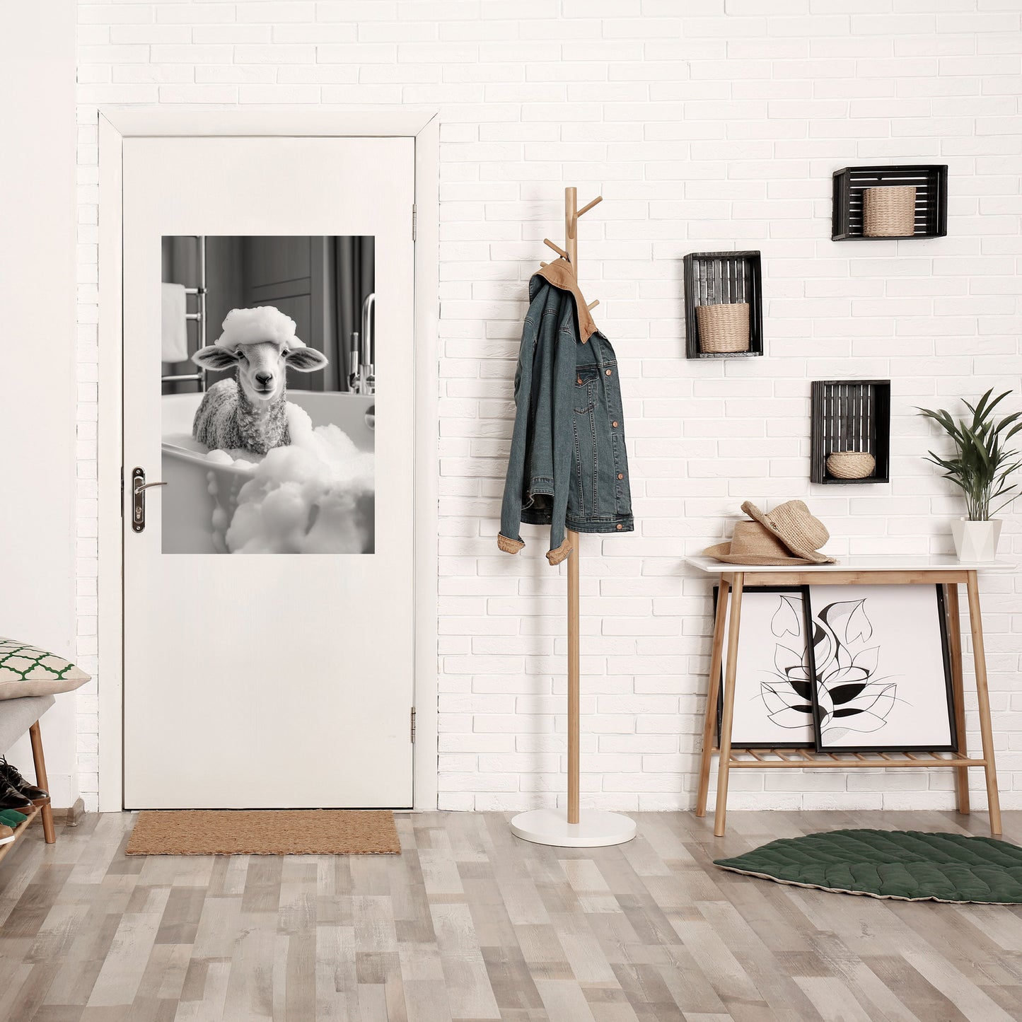 Poster verticale staccabile e attaccabile BUBBLE BATH BAA