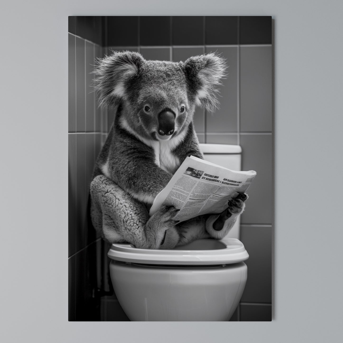 TOILET TIME TALES Vertical Canvas Print