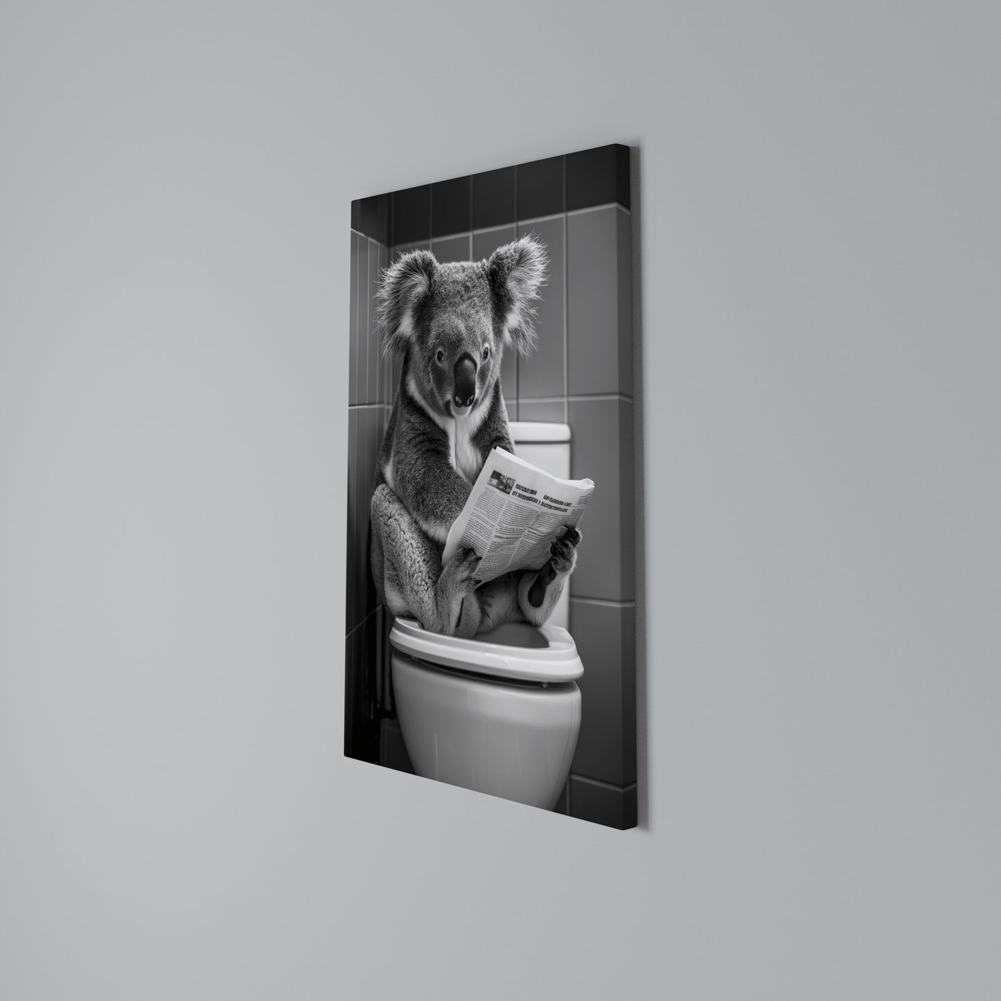 TOILET TIME TALES Vertical Canvas Print