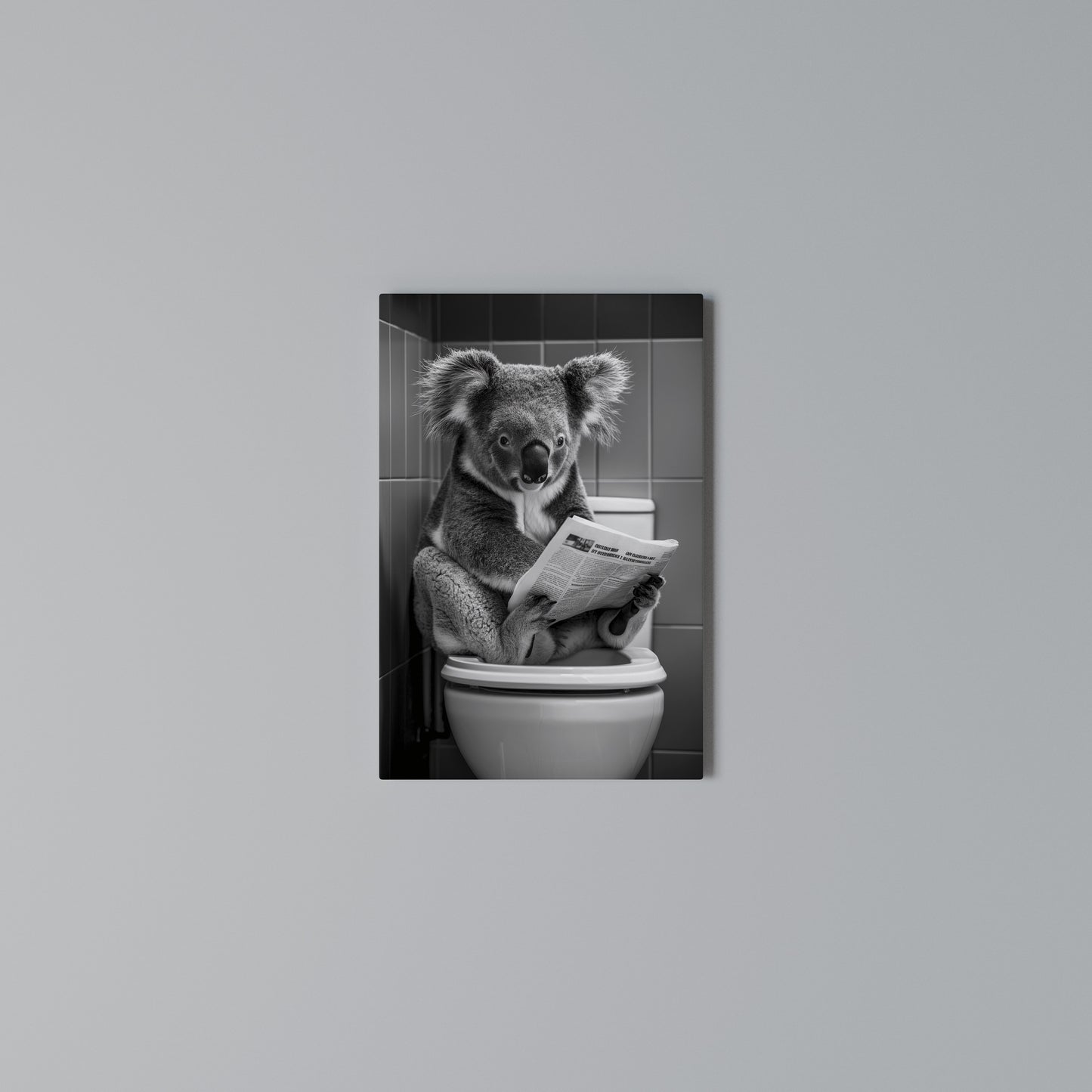 TOILET TIME TALES Vertical Canvas Print