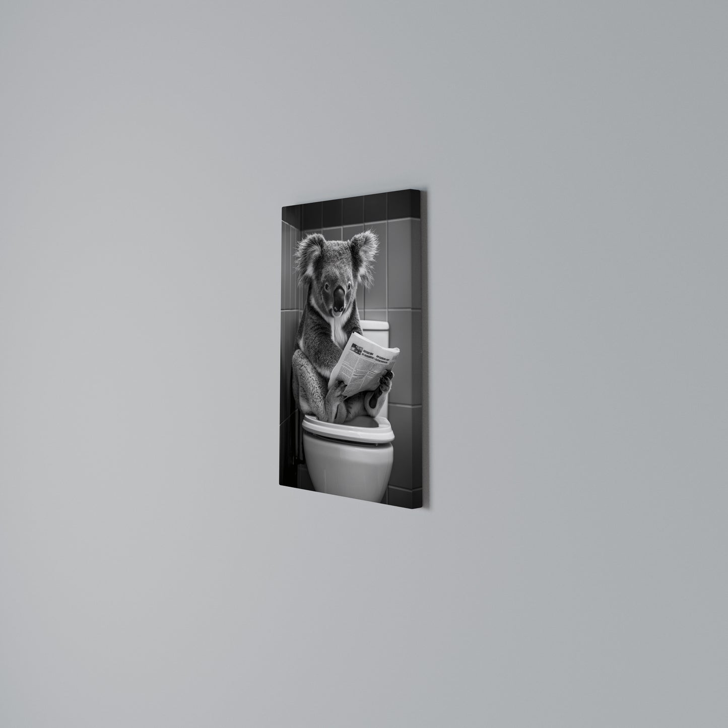 TOILET TIME TALES Vertical Canvas Print