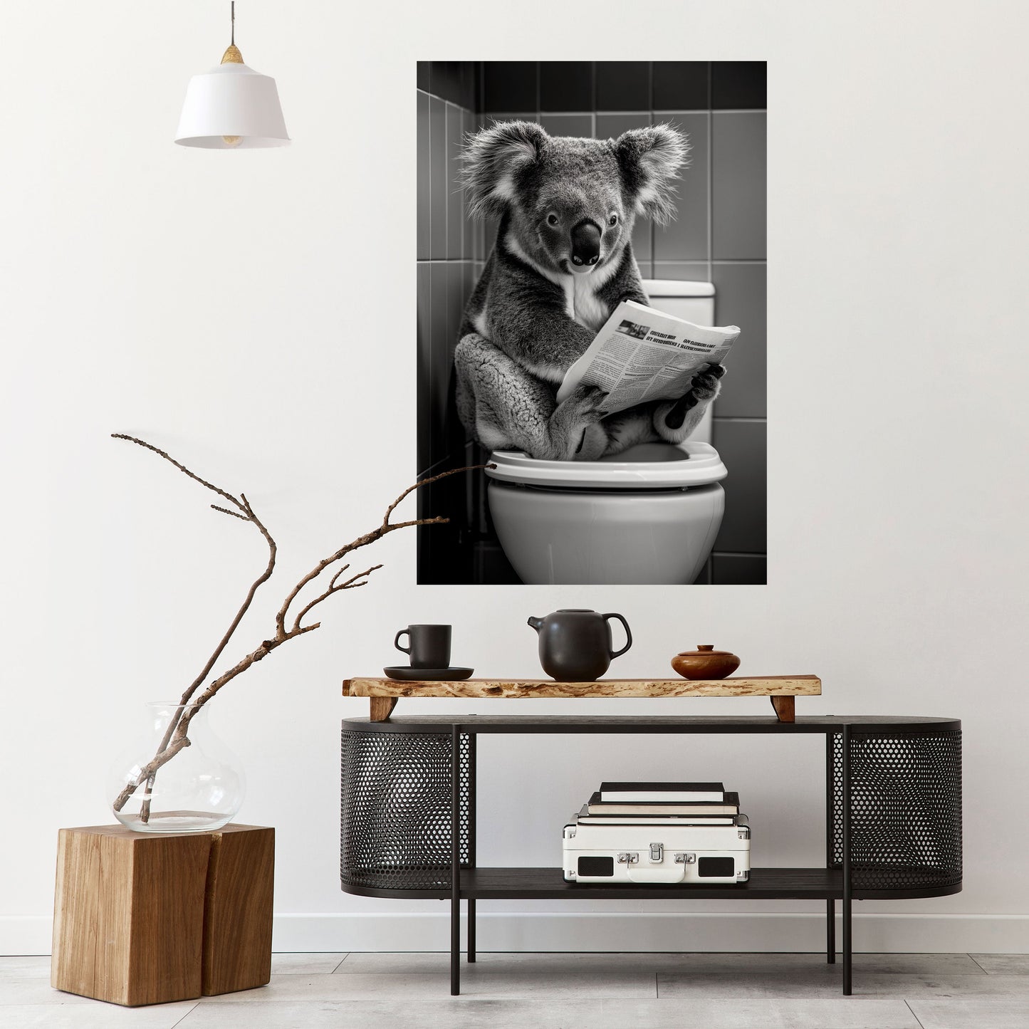 RACCONTI SULL'ORA DEL BAGNO Poster verticale staccabile e attaccabile