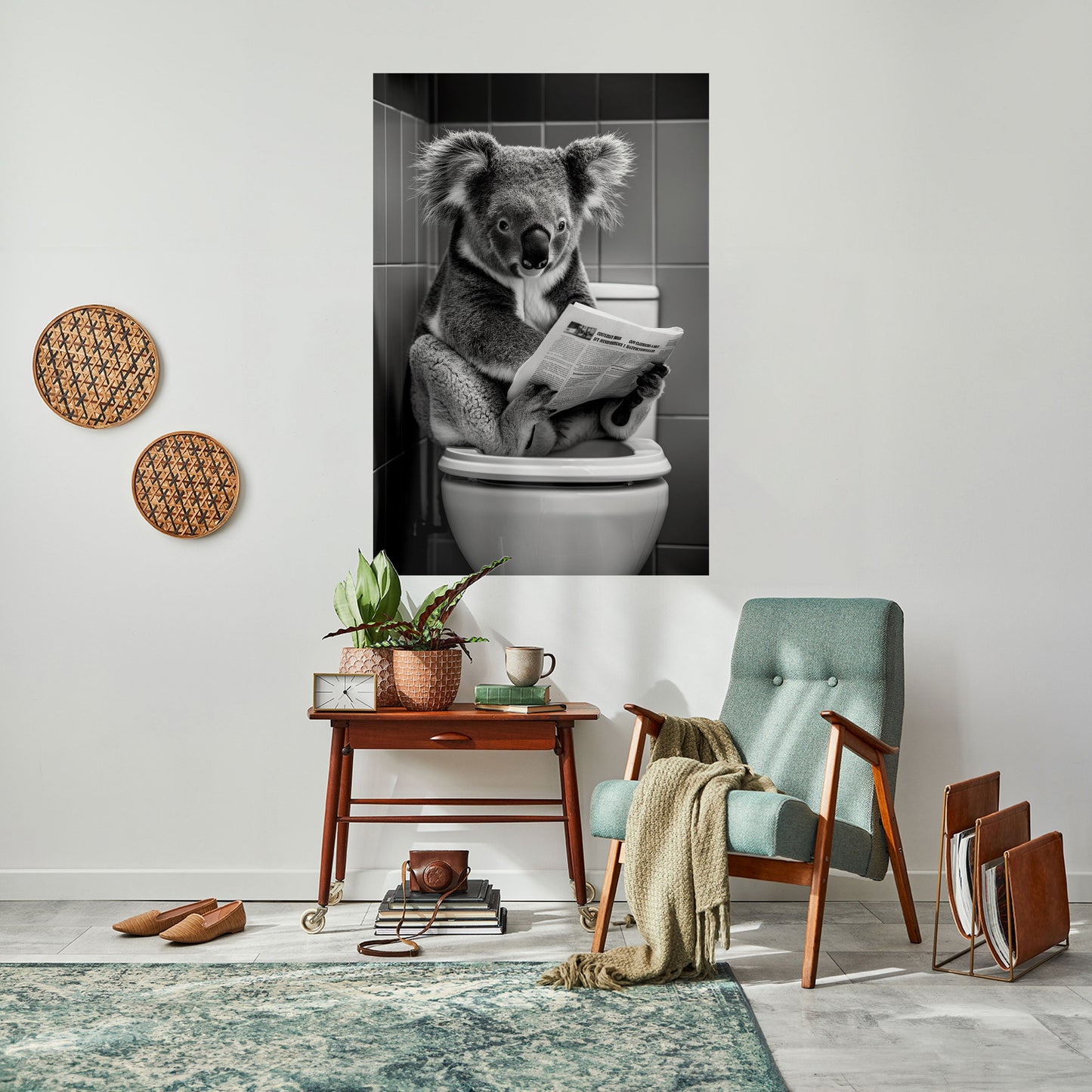 RACCONTI SULL'ORA DEL BAGNO Poster verticale staccabile e attaccabile