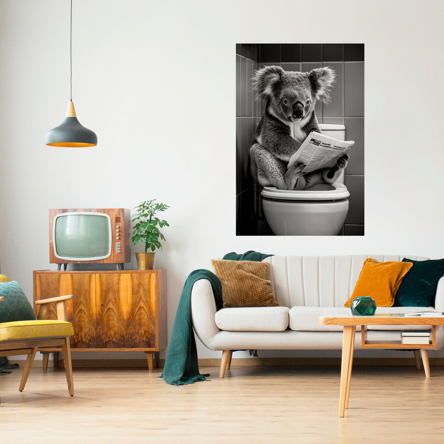 RACCONTI SULL'ORA DEL BAGNO Poster verticale staccabile e attaccabile