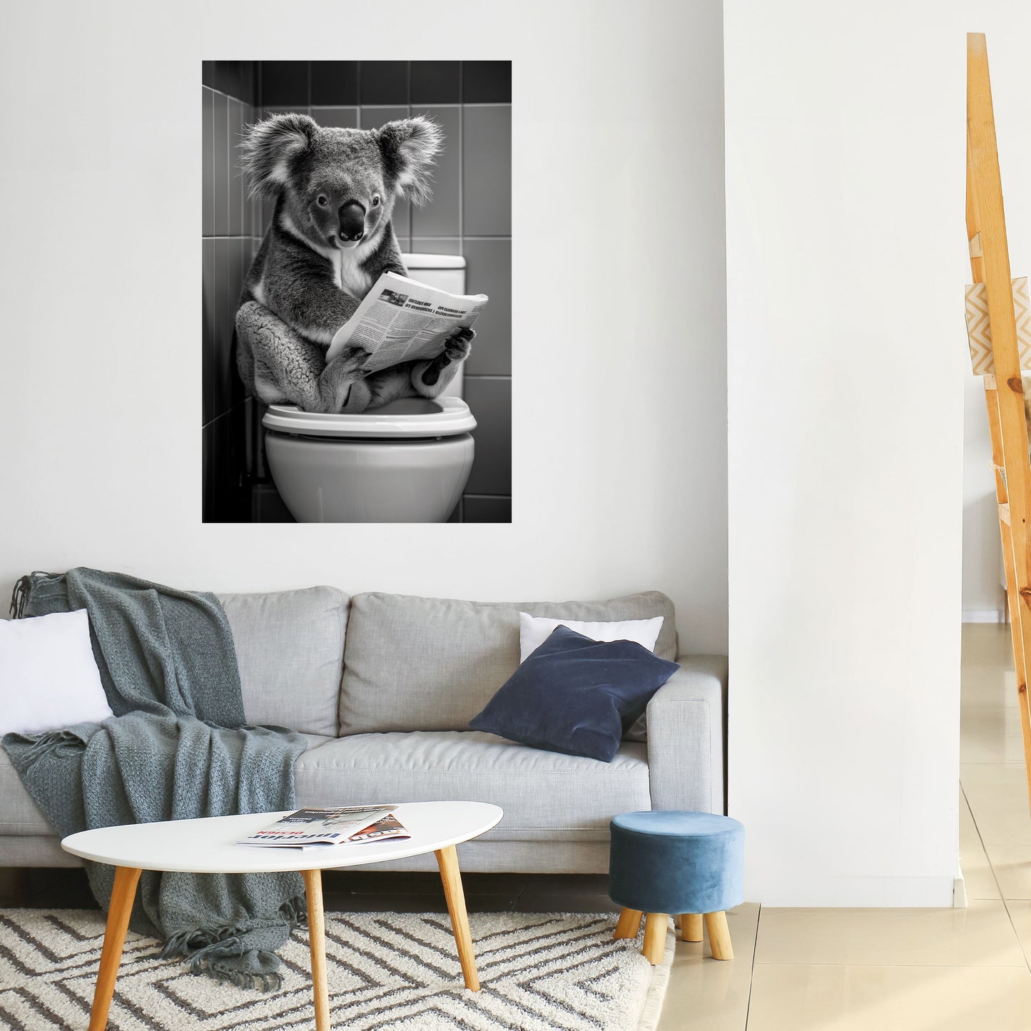 RACCONTI SULL'ORA DEL BAGNO Poster verticale staccabile e attaccabile