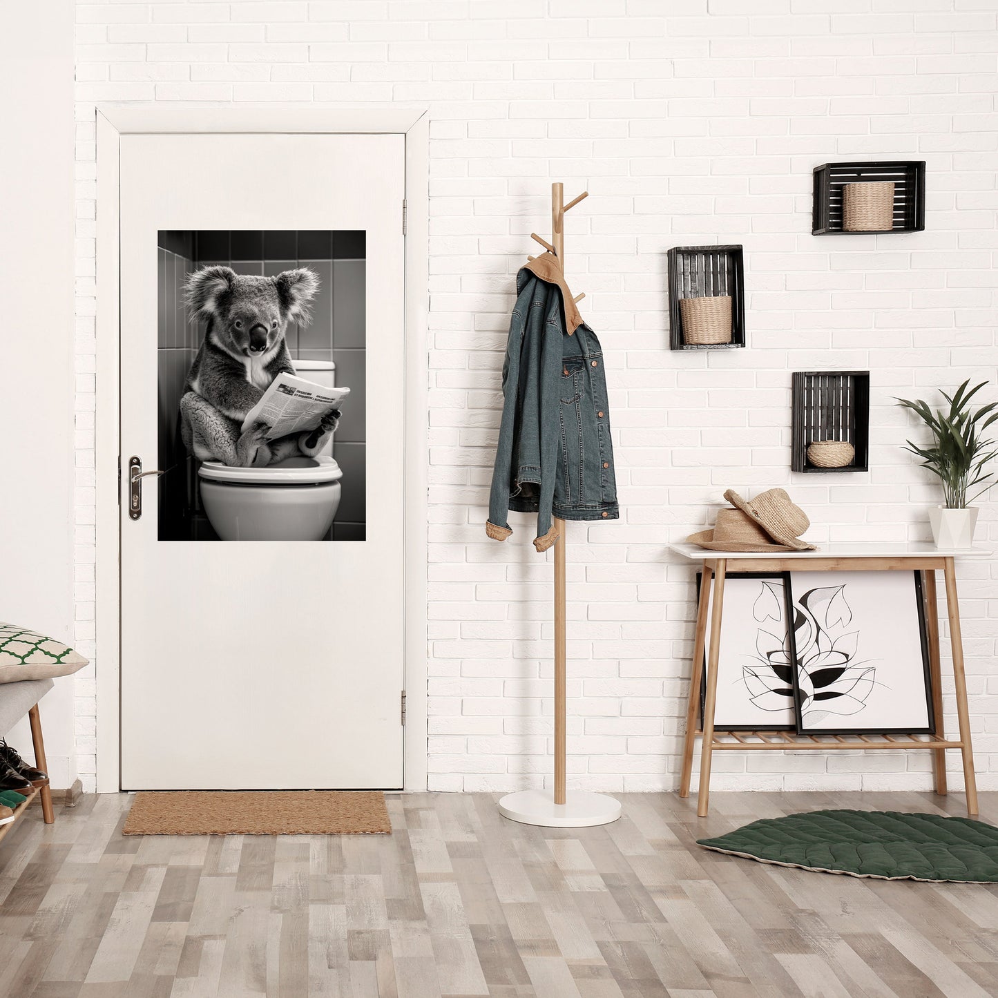 RACCONTI SULL'ORA DEL BAGNO Poster verticale staccabile e attaccabile