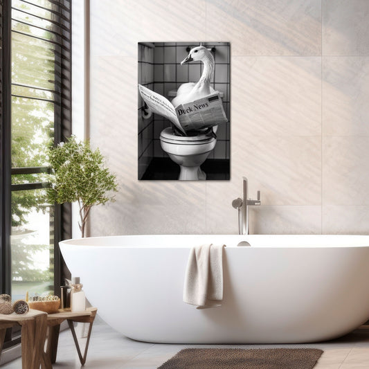 DUCKTAILS AND TIDBITS Vertical Canvas Print